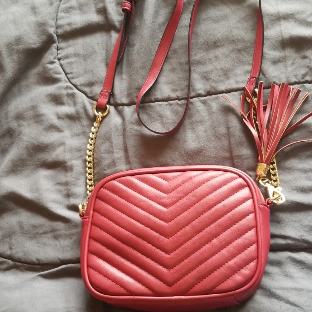 Red crossbody bag